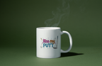 Two Toned Mug kiss my putt